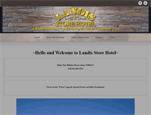 Tablet Screenshot of landis-store.com